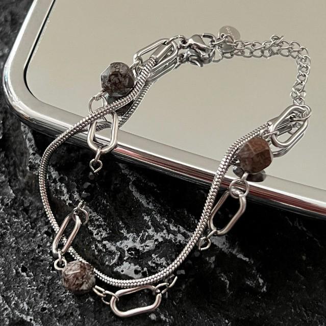 Retro Double-Layer Beaded Bracelet: Stylish, Personalized Japanese-Korean Trend Jewelry