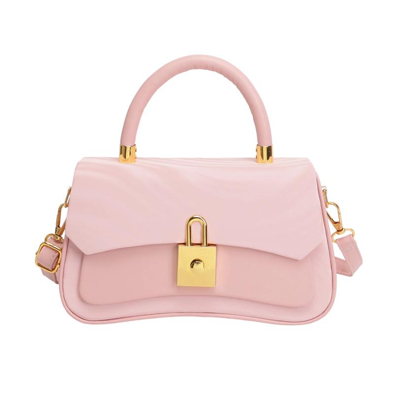 Fashion Women Shoulder Bag PU Leather Crossbody Bag Ladies Casual Daily Handbag with Adjustable Strap Lightweight Solid Color Commute Bag for Girls
