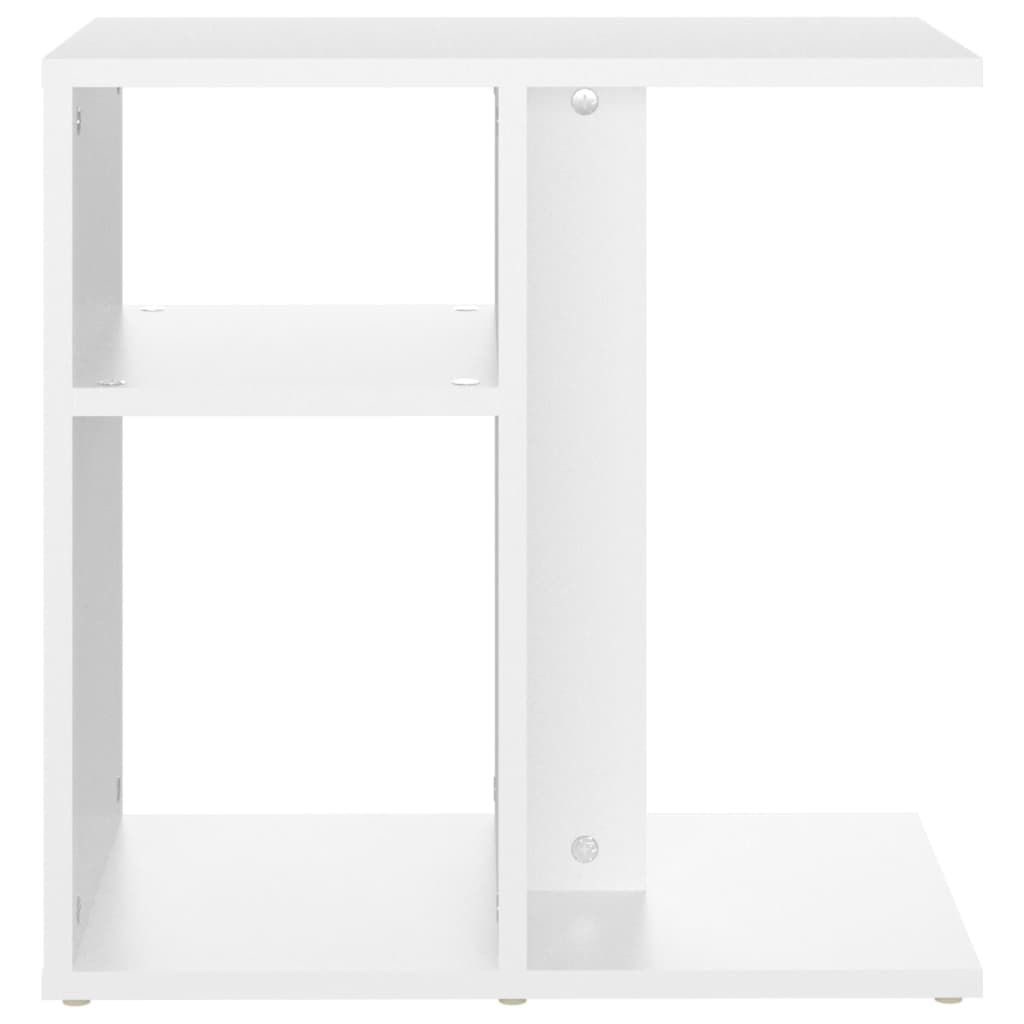 Side Table White 50 x 30 x 50 cm Engineered Wood