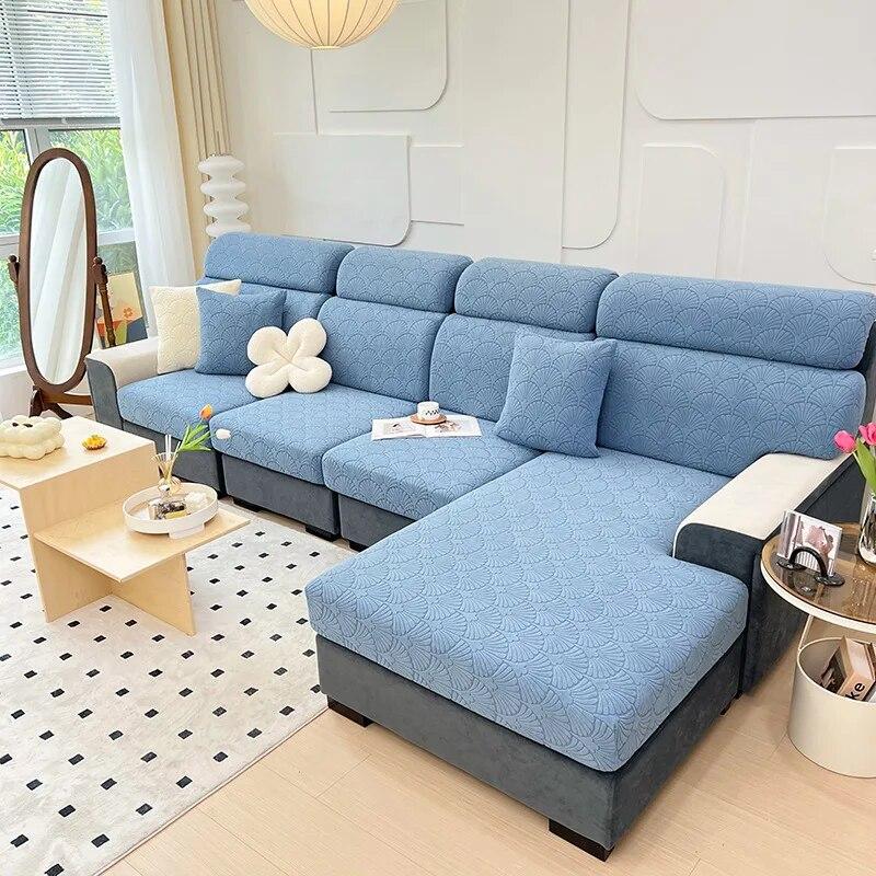 Fleeces Velvet Sofa Cover All-Season Universal Non-Slip Elastic Full Package Sofa Cushion Cover Chair Back Cover Towel