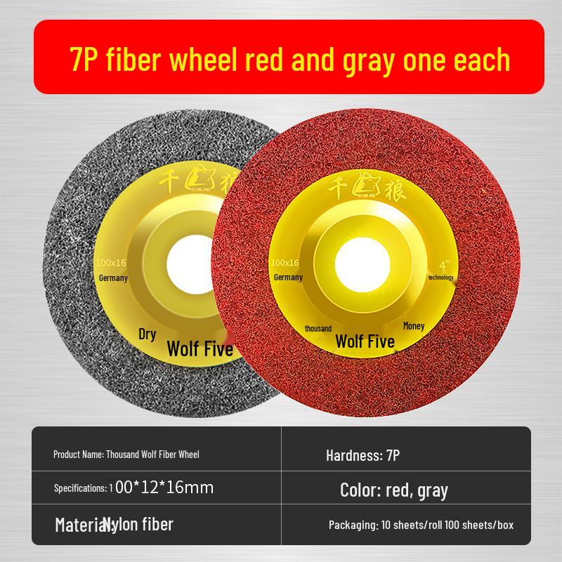 Schleifscheibe für Winkelschleifer - Faser, Edelstahl, Metall & Holz Rostentfernung, Nylon-Schleifscheibe