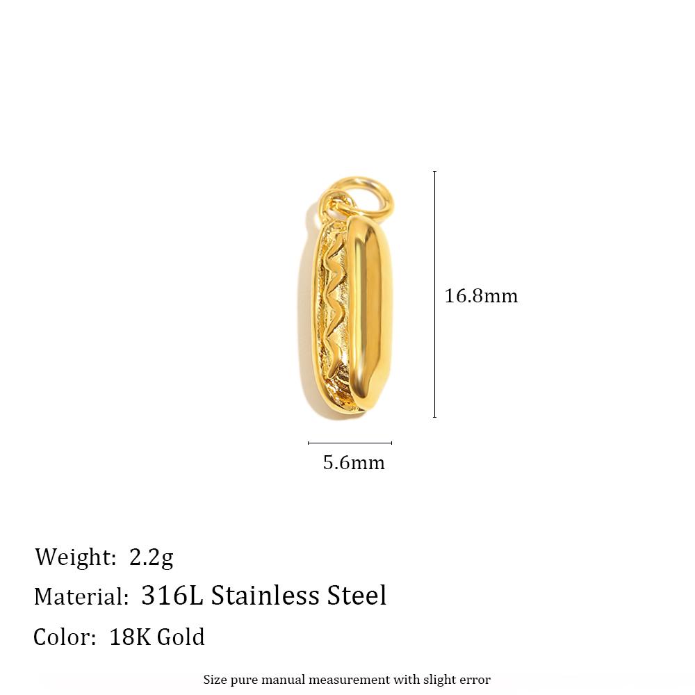 MamacitaSlay 316L Stainless Steel Enamel Fruit Cake Charms Earrings Necklace Bracelet DIY Accessories Women's Cute Pendant Gift