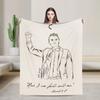 RIP Charlie Kirk Memorial Flannel Throw Fashion Blankets A True Patriot Freedom for Bed Knitted Fashion Blanket Outdoor Soft Portable Quilt