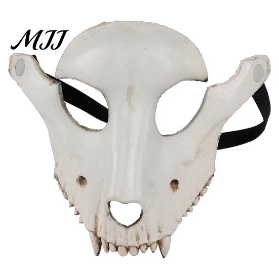 Dark Gothic Cosplay Accessory Halloween Sheep Head Masque, Skull Full Face Accessory, Masque Realistic Scary Animal for Masquerade Party