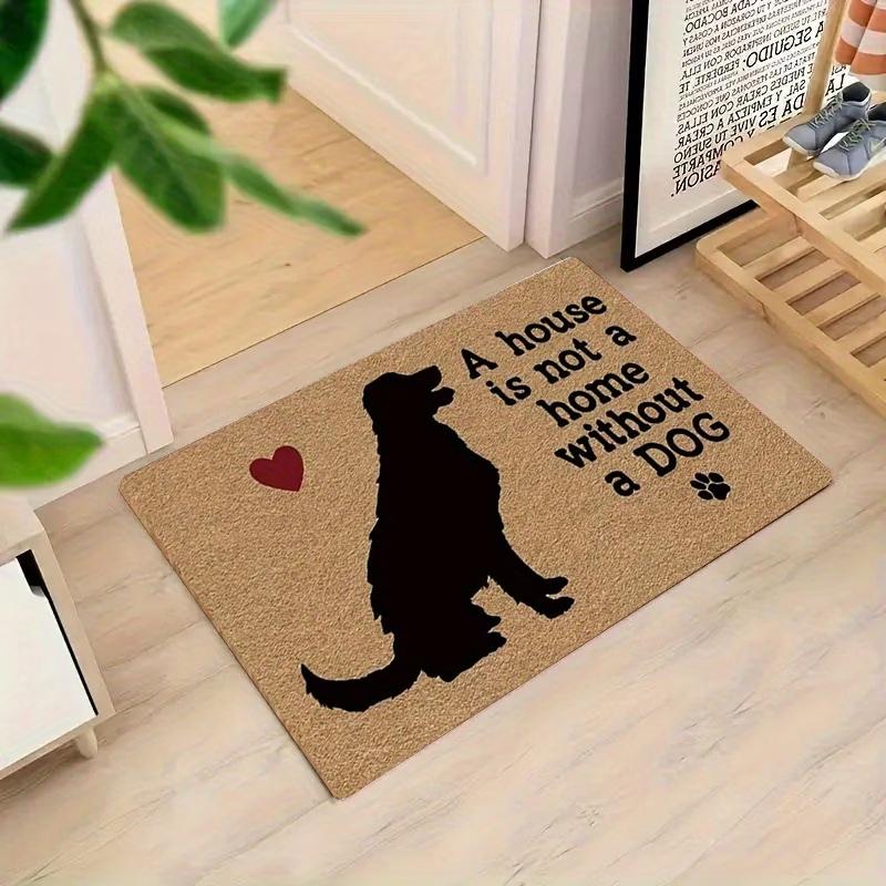 Border Collie Welkom Thuis Print Deurmat Schattig Hond Design Antislip Vloermat voor Huisdierliefhebbers Entree