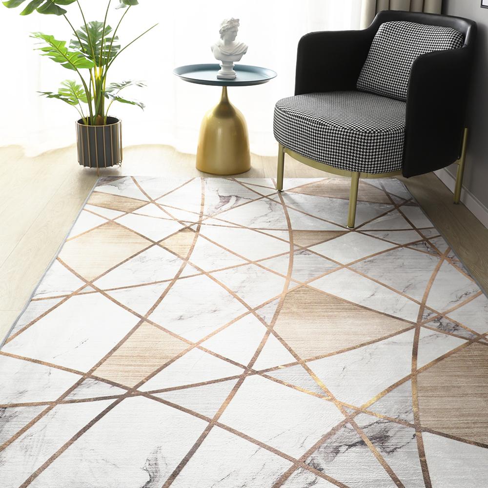 Geometric Printed Carpet Living Room luxury 160x230 Large Area rugs for bedroom decoration soft non-slip floor mat for kids room