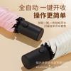 Wind-Resistant Auto-Fold Umbrella with UV Protection and Black Coating