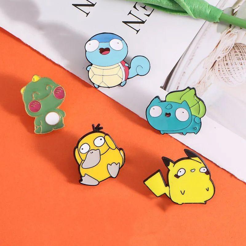 Pokémon cartoon anime alloy badge Pikachu Japanese brooch elf pendant jewelry clothing accessories