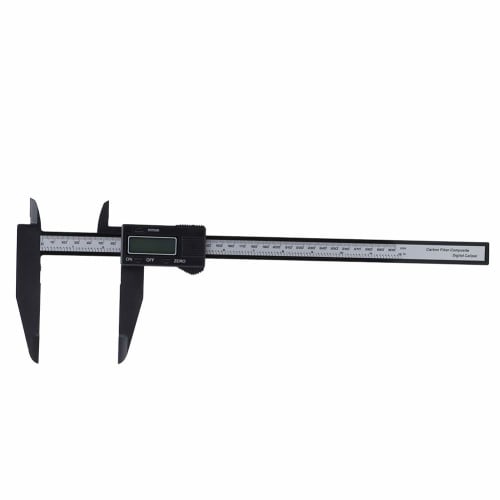 150mm/300mm Digital Electronic Caliper Carbon Ruler with Long Jaw Measuring Tool for DIY/Home Use with Large LCD Screen (300mm Long Claw Carbon Ruler)