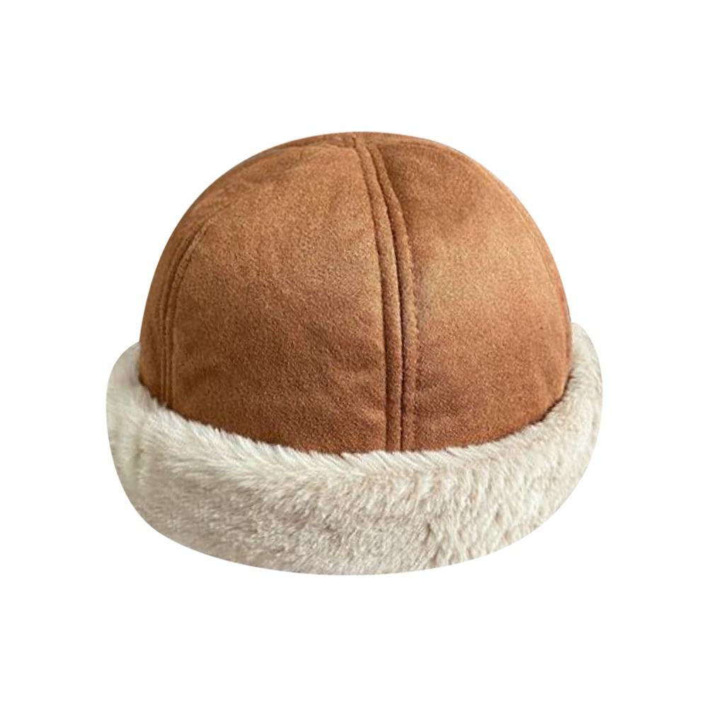 Versatile Winter Landlord Hats Retro Lamb Wool Hat Fahsion Melon Hat  Winter