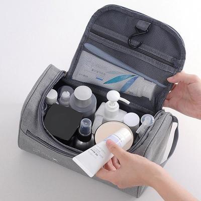 Portable Multicolor Makeup Bag Large Capacity Handhold Travel Organizer Zipper Closure Waterproof Cosmetic Pouch Travel