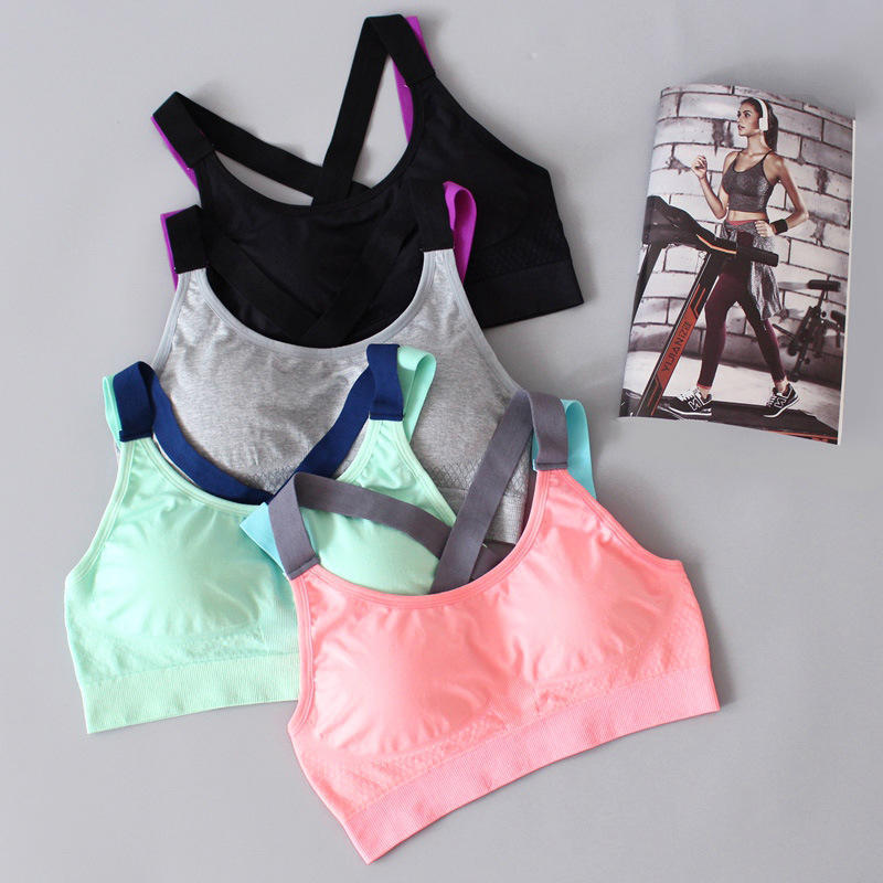 Reggiseno sportivo da donna Push Up Crop Top Allenamento femminile Fitness Palestra Reggiseno Top Running Yoga Reggiseno Abbigliamento sportivo atletico