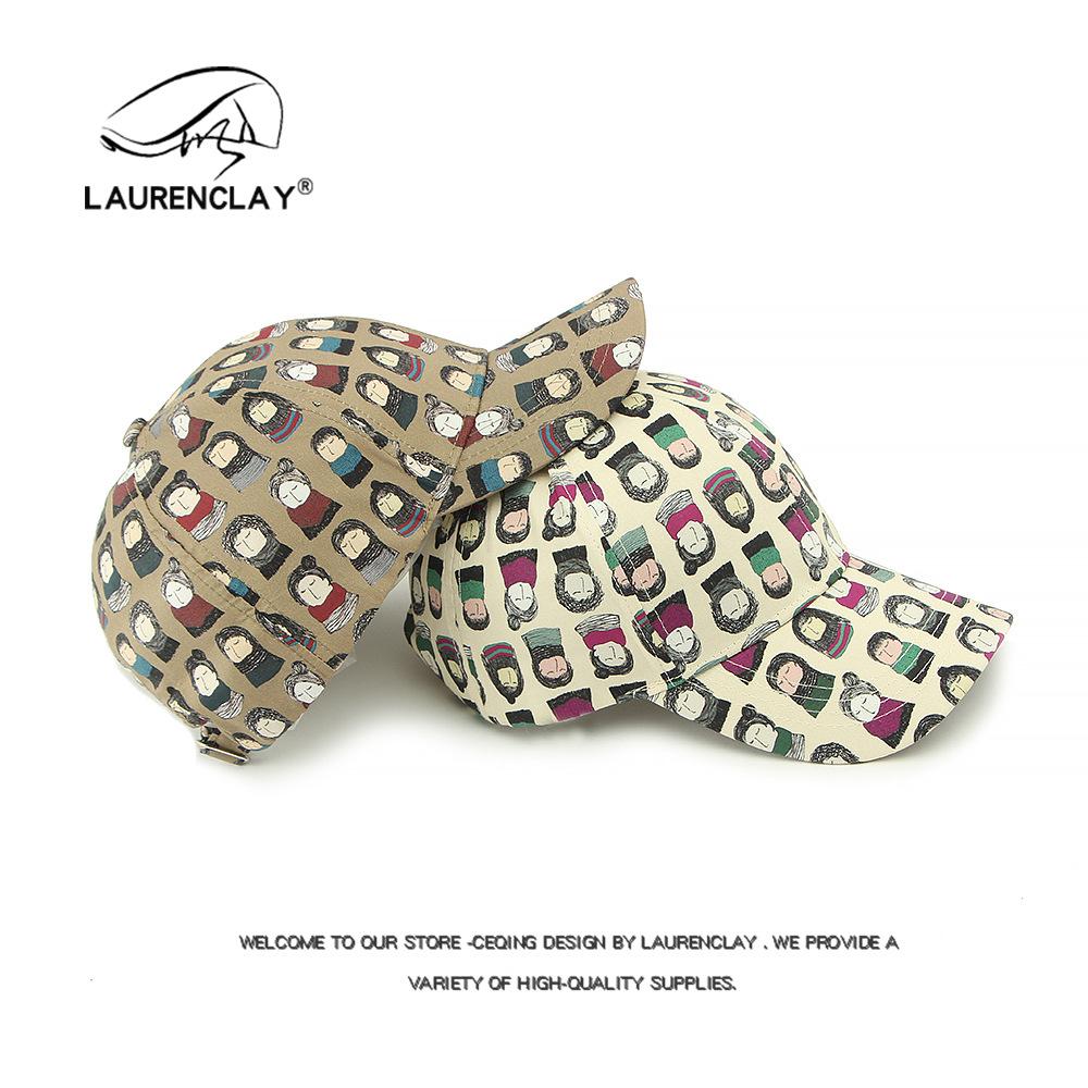 Spring and Summer Baseball Cap Women's Sunscreen Sun Hat Personalized Cartoon Printed Cap Men's Hard Top Hat Tide