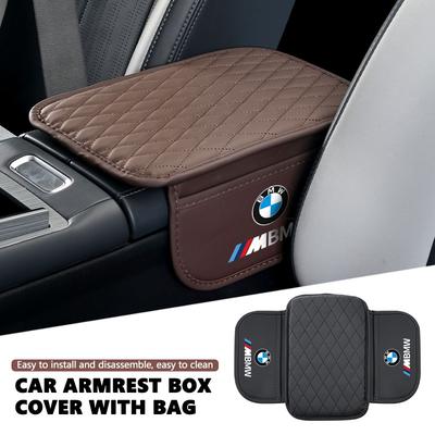 Universal Car Center Console Protector Cover Armrest Box Cushion Arm Rest Mat For M3 M5 X3 E93 F10 F20 F30 F40 F15 F25 F26