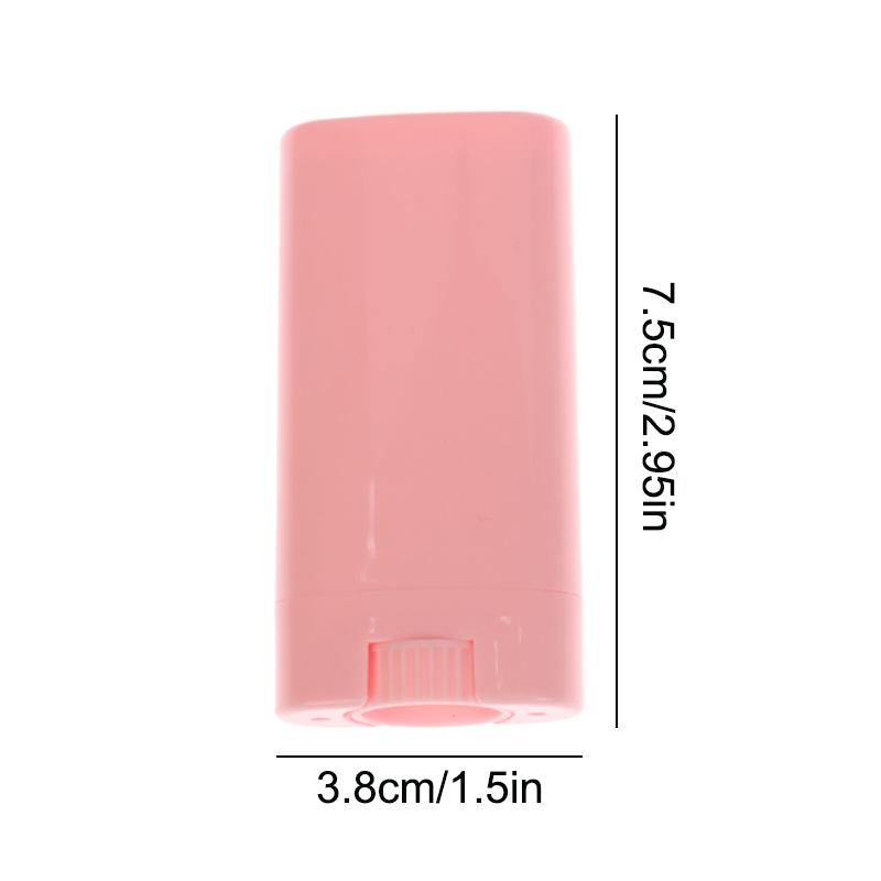 15G Refillable Perfume Deodorant Containers Empty Lip Balm Tube Plastic White Green Portable Cosmetic Lipstick Tubes
