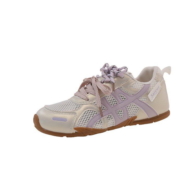 thick-soled German training shoes women's little white shoes 2025 new summer mesh breathable casual shoes versatile sports Forrest Gump shoes