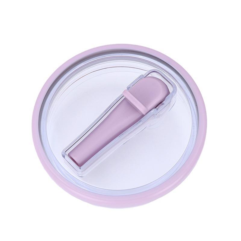 Fourth Gen 40oz Leak-Proof Folding Straw Lid - Transparent Plastic Cup Lid