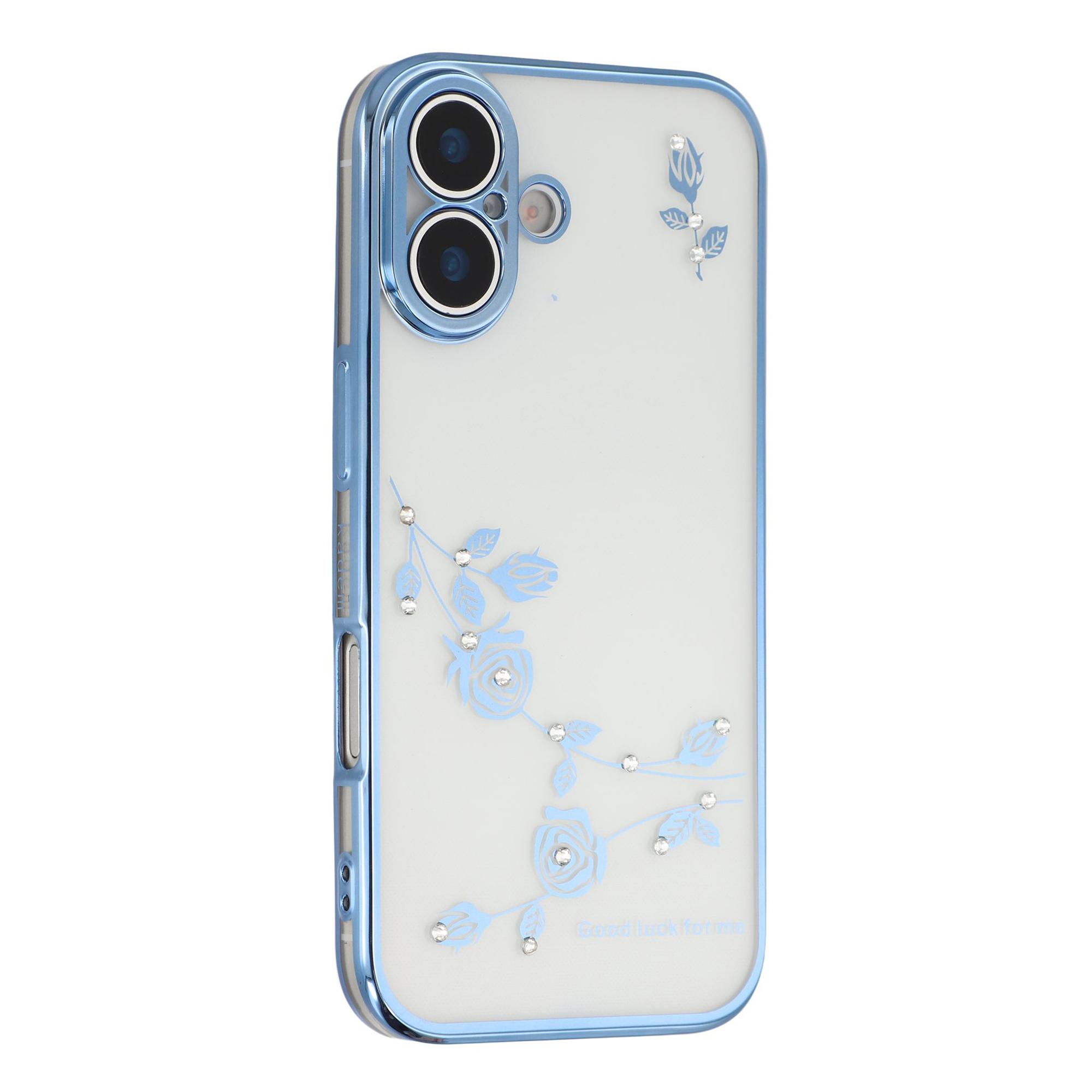 

KADEM Для iPhone 17 Чохол Квітка Стрази Декор ТПУ Покриття для Телефона C
