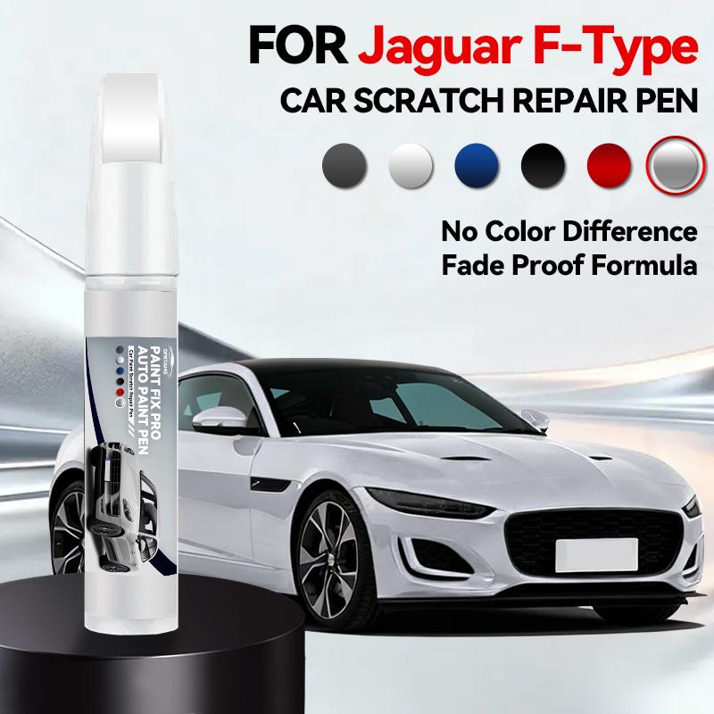 

For Jaguar F-Type 1996-2026 Paint Repair Pen Touch Up Scratch Remover DIY Auto Accessories Black White Silver Gray Blue Red срібний