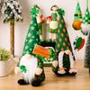 Christmas Gnomes Holiday Cute St Patrick Day Soft Doll Rustic Tabletop Christmas Gnome For Desk Table Shelf Mantel Tiered Tray