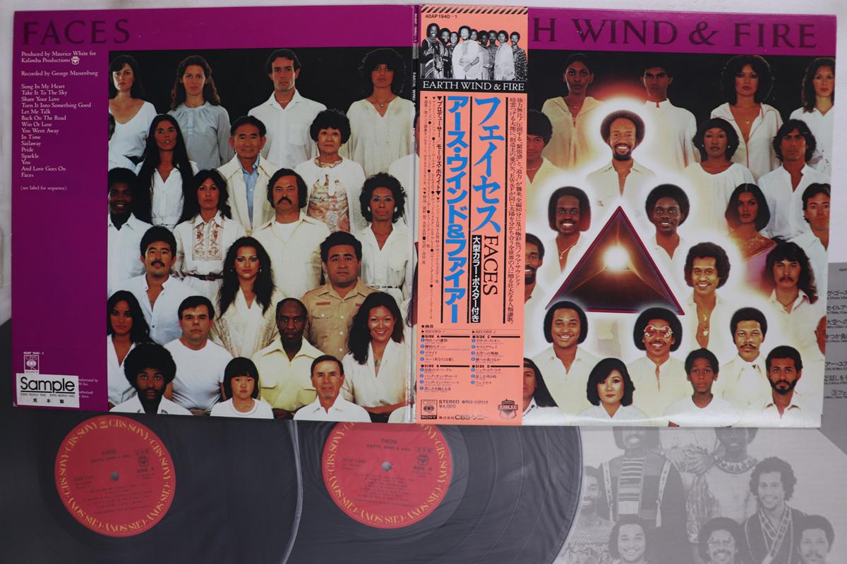 

Виниловая пластинка EARTH WIND FIRE Faces 40AP19401PROMO CBS SONY 1980 Япония Obi SoulFunk Б/у