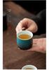 Exquisite Ceramic Tea & Coffee Cup with Wooden Handle - Gradient Glaze, Gift Box Set