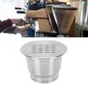 Capsula per Caffè Riutilizzabile Pod in Acciaio Inossidabile 304 Capsula per Caffè Ricaricabile con Spazzolino e Cucchiaino per Macchina da Caffè