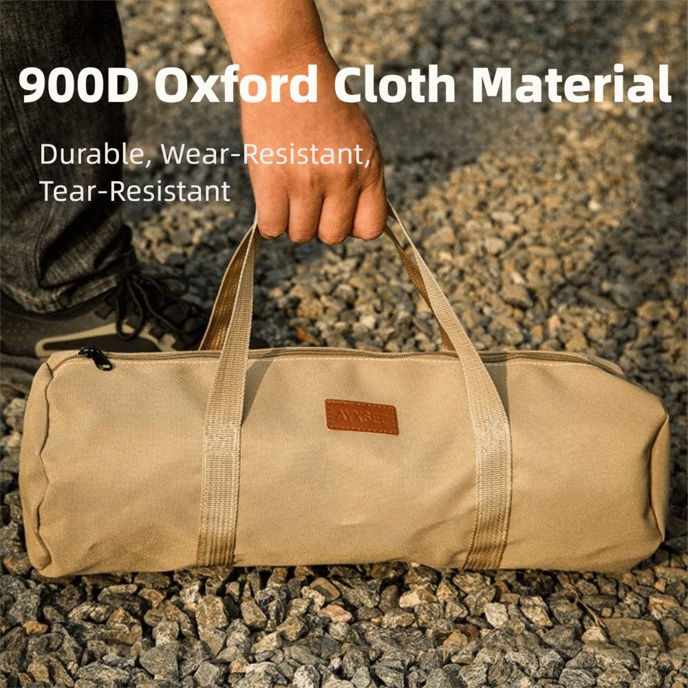 Oxford Cloth Wind Rope Storage Bag Cylindrical Bag Hiking Tool Handbag Outdoor