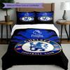 3pcs Duvet Cover Set (1*Duvet Cover + 2*Pillowcase, Without Core),football club F.C Print Bedding Set, Bedroom Decor, All‑Season, Birthday Gift