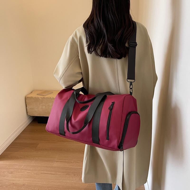 Travel bag Large capacity sports yoga bag Women's independent shoe compartment Fitness bag Business trip boarding bag