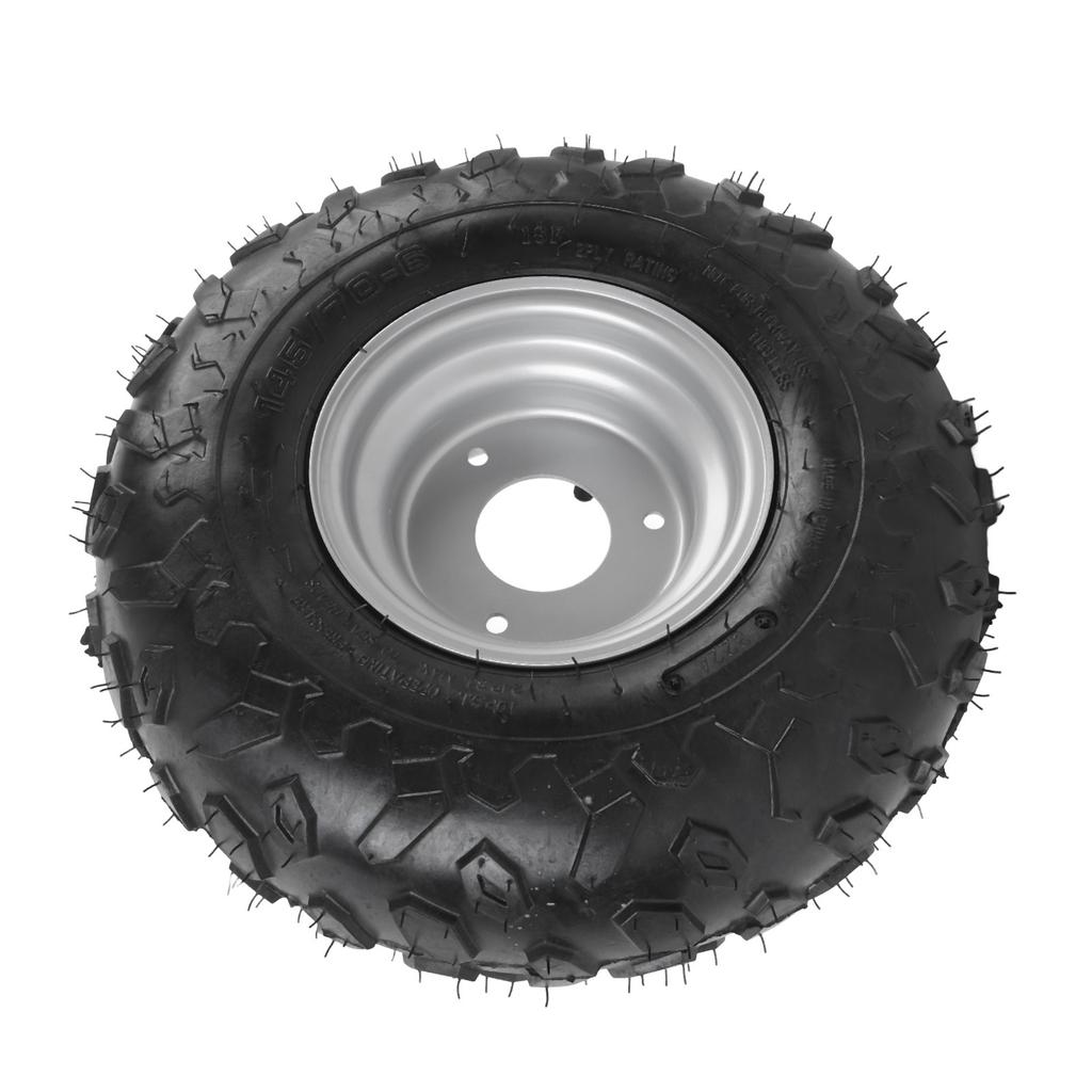 145 70 6 145x70 6 Tire Aluminum Alloy Tubeless Tyre for Mini Bike ATV Quad Off Road Go Kart Golf Cart