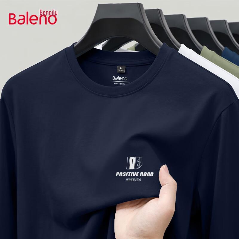 Baleno Men's Long-Sleeve Cotton T-Shirt
