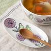Flower Mini Small Plate and Spoon Rest Purple 30704