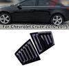 2x Glossy Black Side Vent Window Scoop Louver Trim For Chevrolet Cruze 2010-2015