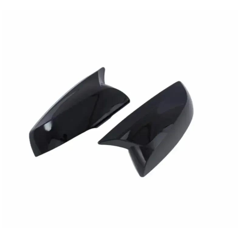 2PCS For Toyota Highlander Car Rearview Side Mirror Cover Wing Cap Exterior Door Housing Shell Trim Adhesive