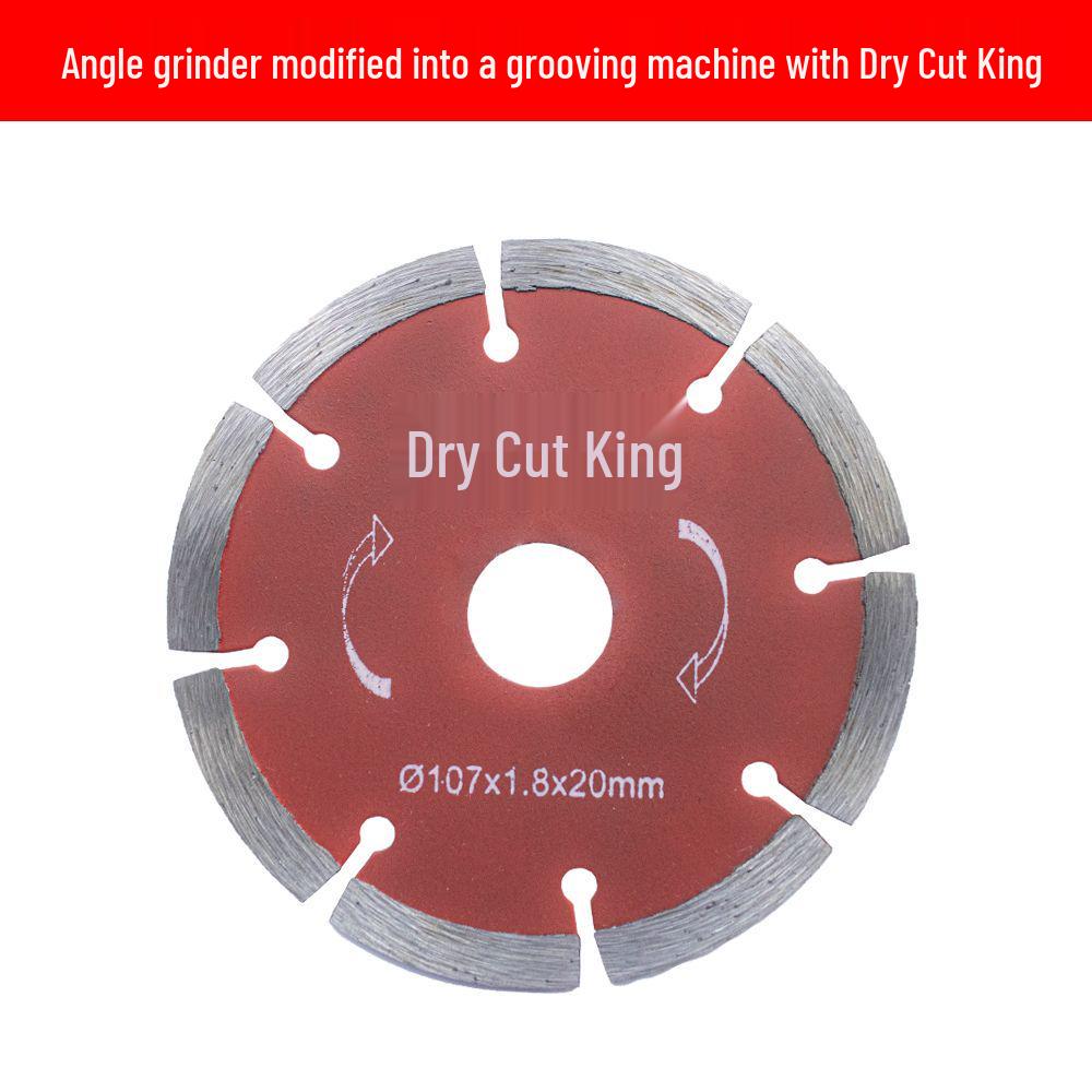 Automatic 100-Type Angle Grinder Converted to Woodworking and Grooving Machine for Plumbers & Electricians with Multi-Blade Grooving