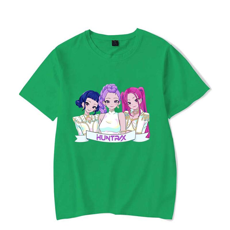 Funny K-Pop Demon Hunters Mira Rumi Zoey Printed Shirt Women's Men's Casual Personality T-shirt Unisex Summer Cute T-shirt Tops