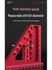Multifunctional Aluminum Right Angle Woodworking Measuring Ruler and Marker Tool
