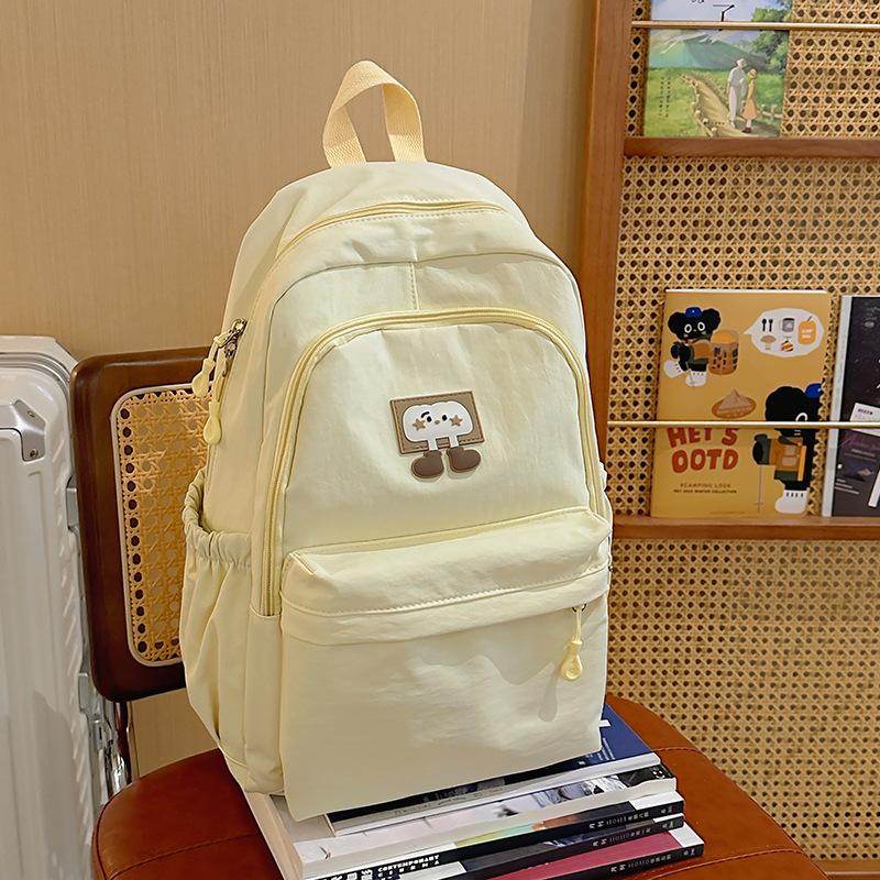 School bag Japanese simple ins cute large capacity school bag girl versatile backpack high value light casual simple bag