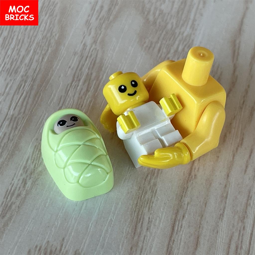 MOC Bricks Tool Hands Arms Hold Baby Infant 4CM Figure Wear DIY Building Blocks Accessories Model Toys For Children