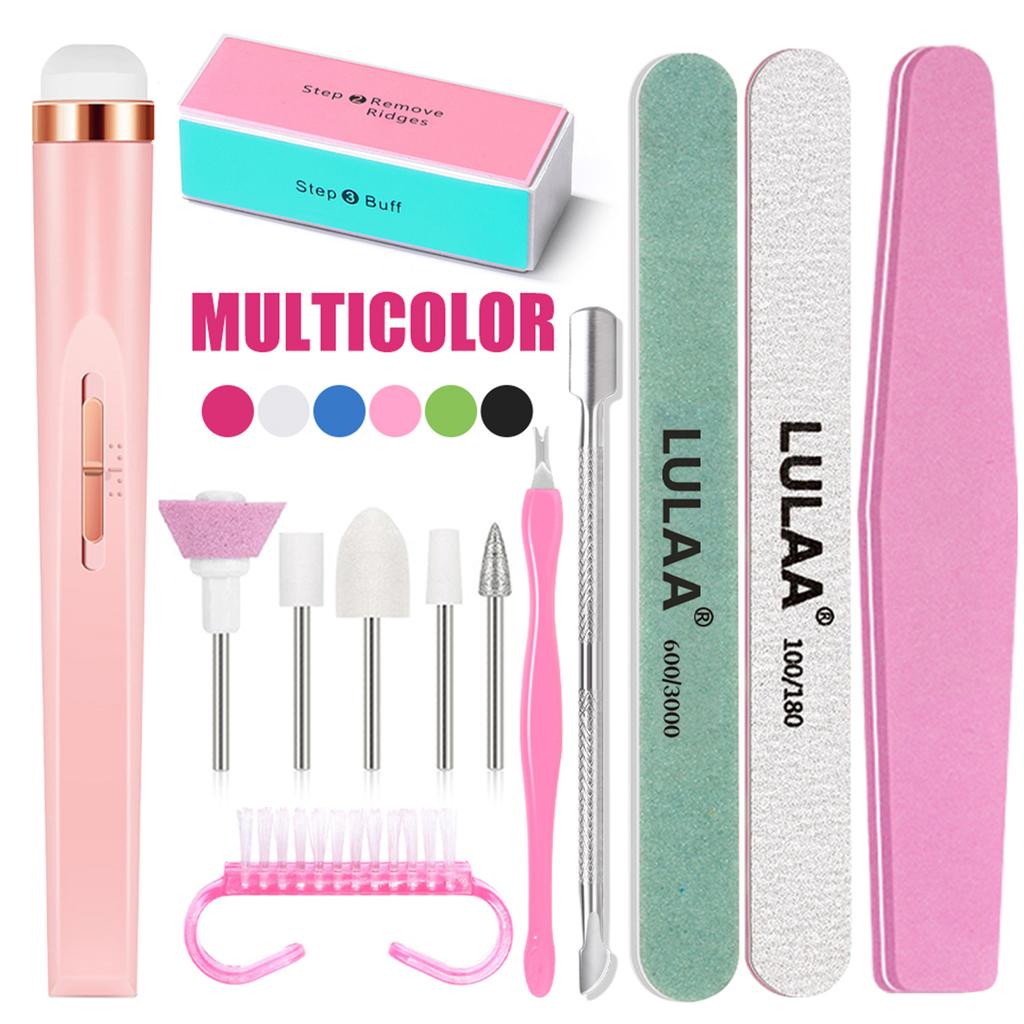 YIKOOLIN USB  Professional Nail Art Set with UV LED Nail Lamp Dry Charging Dual Purpose Nail Drill Acrylic Starter Set
