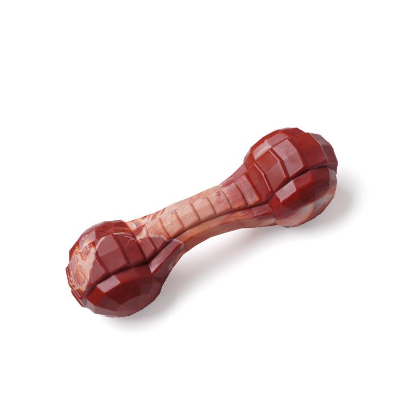 

Нейлоновая зубчатая кость для прорезывания зубов, игрушка для собак, которая не сломается, интерактивная тренировка для высвобождения энергии, игрушка для чистки зубов для собак среднего размера