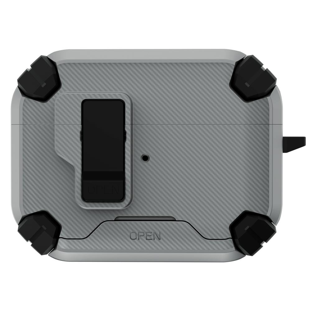 LeReach For Apple AirPods Pro 3 Mega Case Fiber Armor PC+TPU Magnetic Pop- Open Earphone Cover Protection For AirPods 4