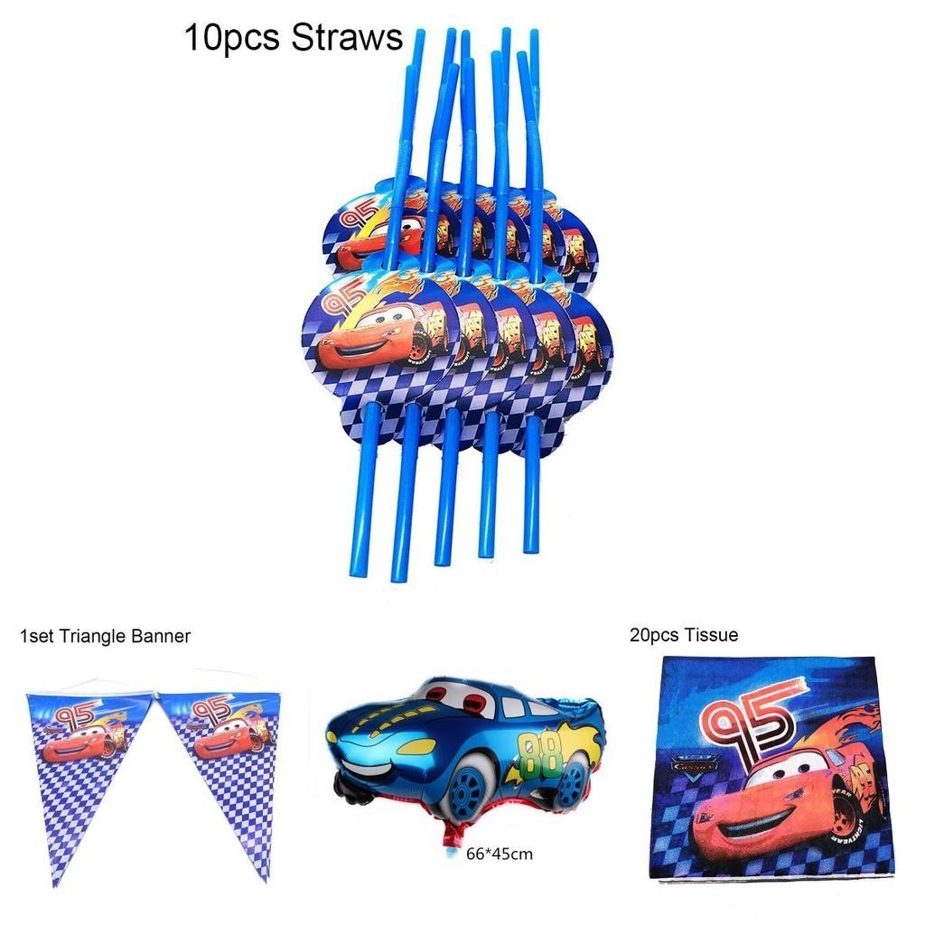 Vibrant Mcqueen Cars Theme Party Decor For Kids And Adults!