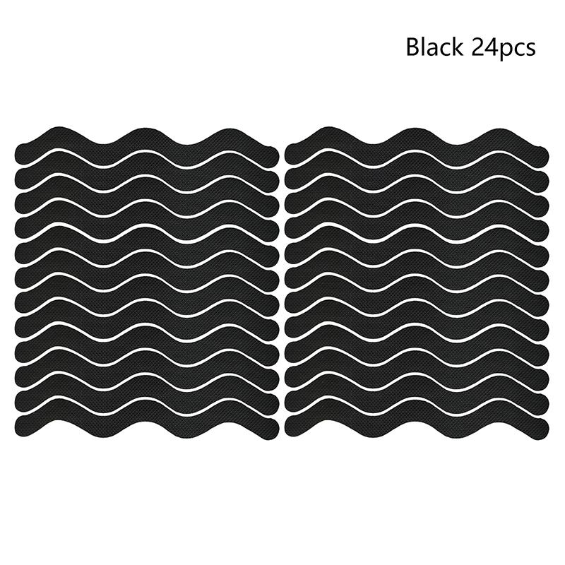 New 24pcs/Package Transparent Anti-Slip Stickers For Bathroom Floor And Shower - Bathtub Floor Safety Anti-Slip Strips