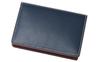 Bridle Leather Luga Shoulder Bag with Business Card Holder and Day Birthday Boyfriend Navy X 6273 [CYPRUS] & Gusset, Leather, Father's Gift, Gift,