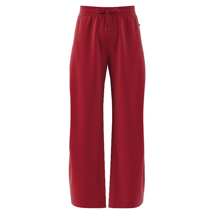 Adidas CW Adjustable Pants Comfortable Fashion Versatile Lace-Up Knitted Sports Pants Women Pants Red JM8792