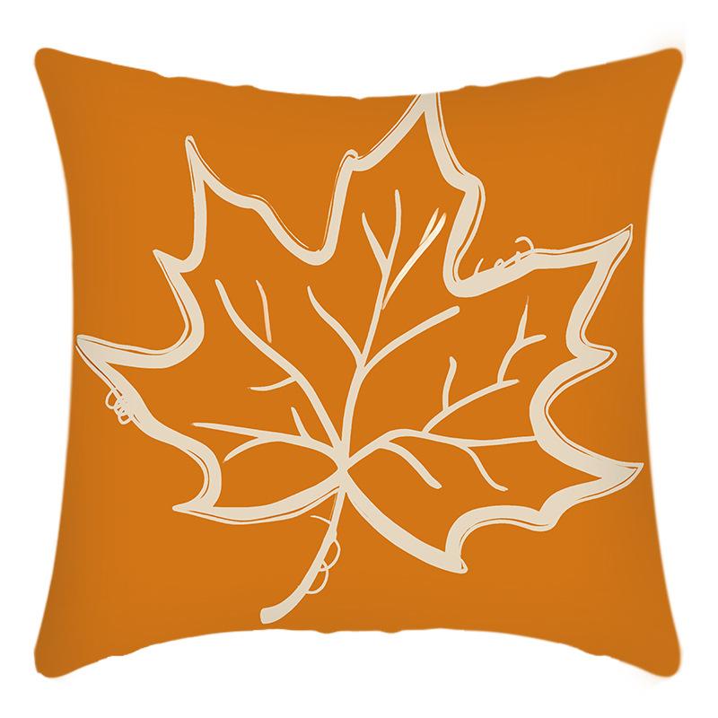 Новая Хэллоуинская Серия Кленовый Лист Тыква Принт Буквы Принт Наволочка Домашняя Подушка для Дивана Чехол Премиум Прочный 45 * 45Cm pillowcase