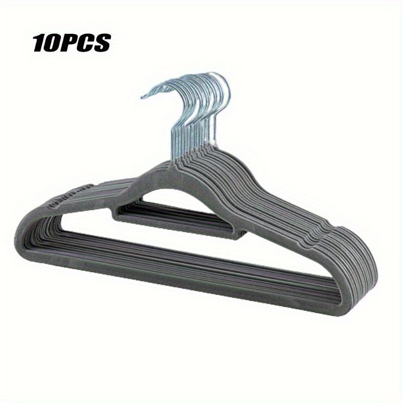 Premium Velvet Hangers with 360° Rotatable Hooks, Non-Slip Heavy Duty Space Saving Clothes Hangers with Tie Bar for Coats