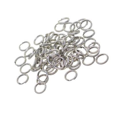 100 Pieces Stainless Steel Split Ring Key Rings Keychain DIY Craft Findings